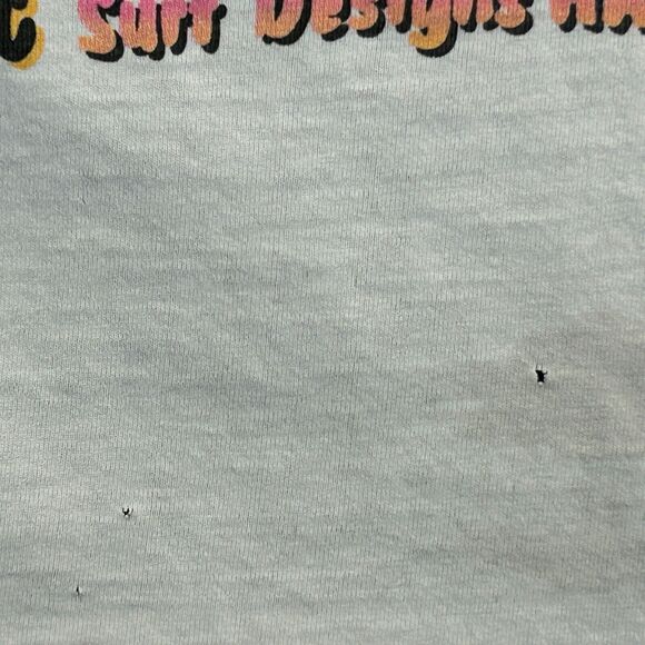 Vintage 80s T&C Surf Designs T Shirt Surfer Surfing USA Made White XS X-Small - Picture 4 of 16